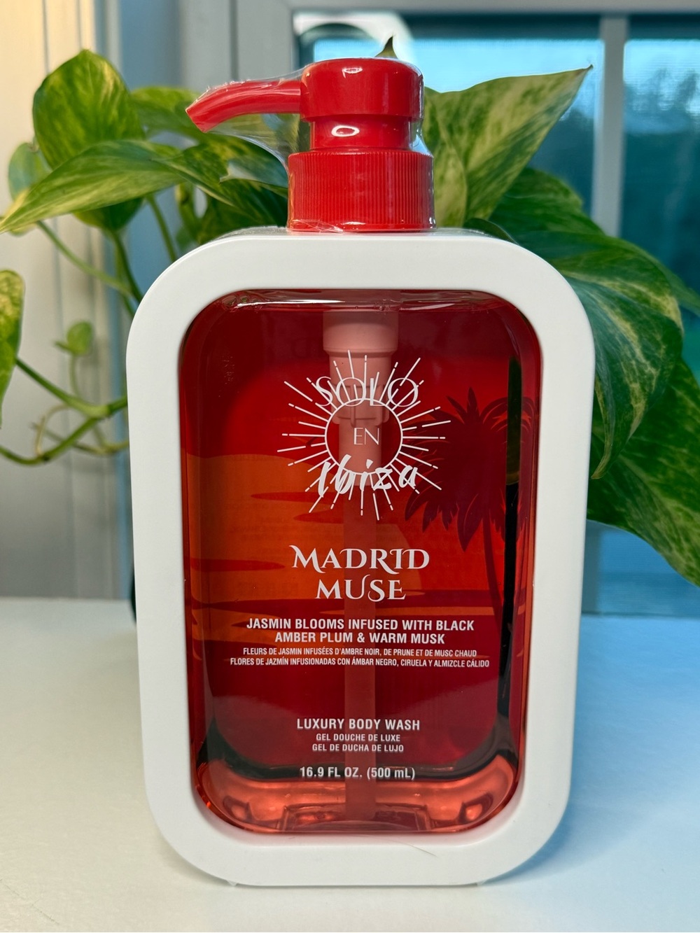 Madrid Muse Luxury Body Wash 16.9oz Jasmine Black Amber Plum Warm Musk